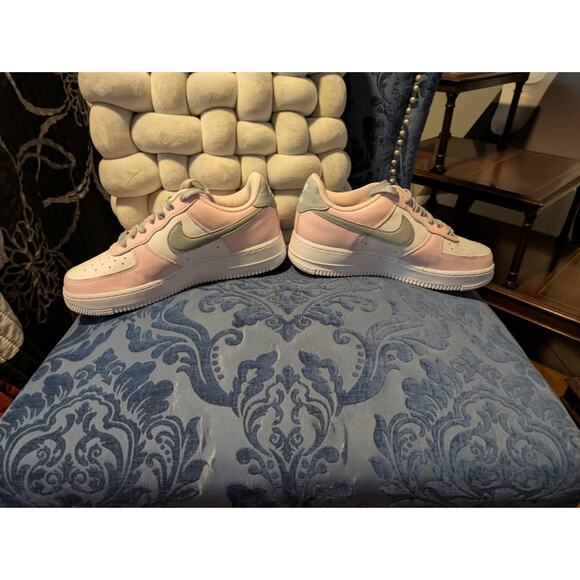 Nike Air Force 1 Pink/White Custom Sneakers Size 7.5/EU 38.5 - Picture 9 of 9